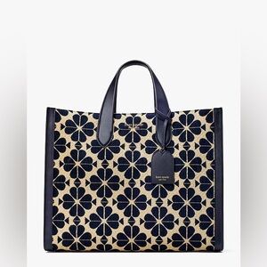 Kate Spade Manhattan Spade Flower Chenille Large Tote